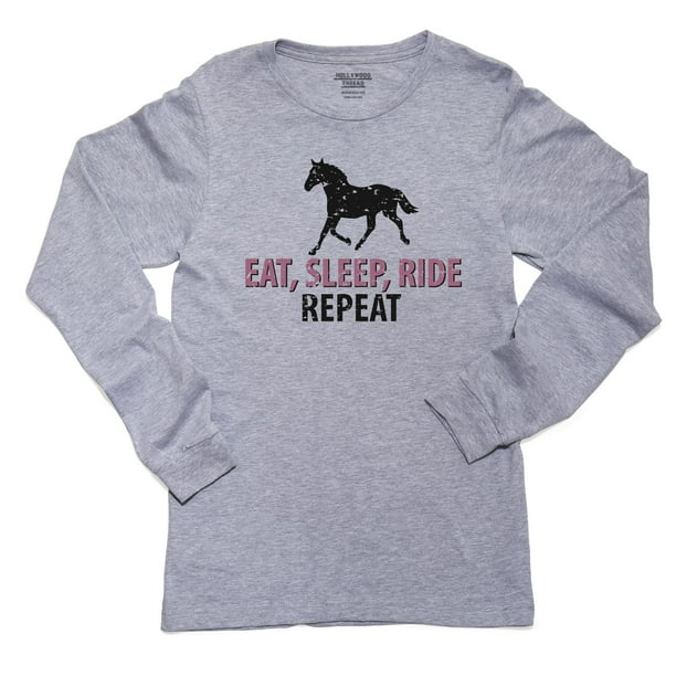Drôle Nouveauté T-shirt homme tee tshirt-Eat Sleep Ride Horse